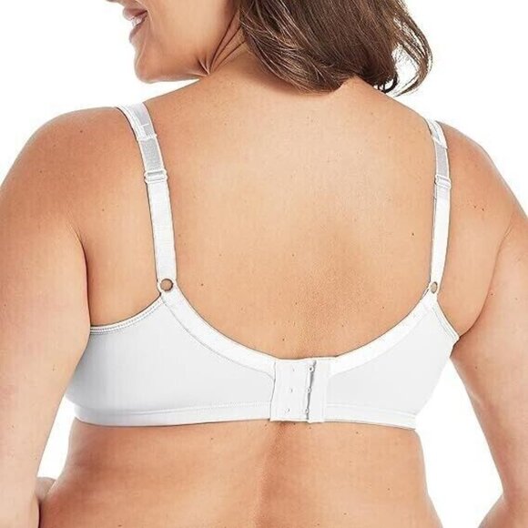 Playtex 18 Hour Bra Silk Soft Smoothing Wireless Breathable White #4803 - 38D - Picture 3 of 5
